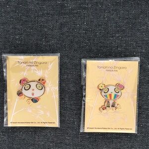 Murakami Panda Pin Set of 2